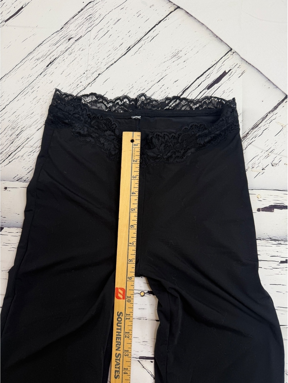 Festival Fairycore Black Lace Wide Leg Stretch Fitted Pants Women’s Small - Picture 3 of 6